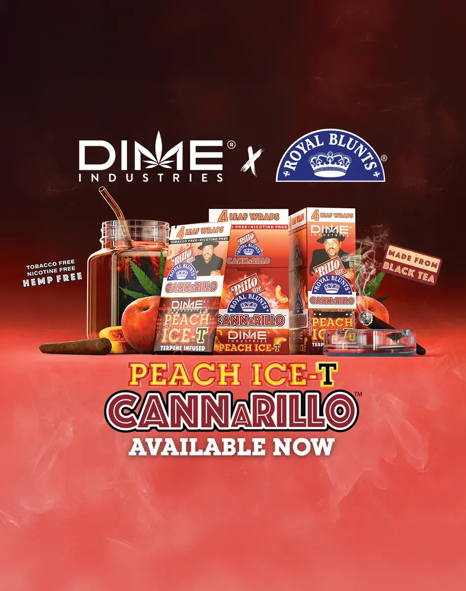 Dime x Royal Blunts Peach ICE-T Cannarillo, available now