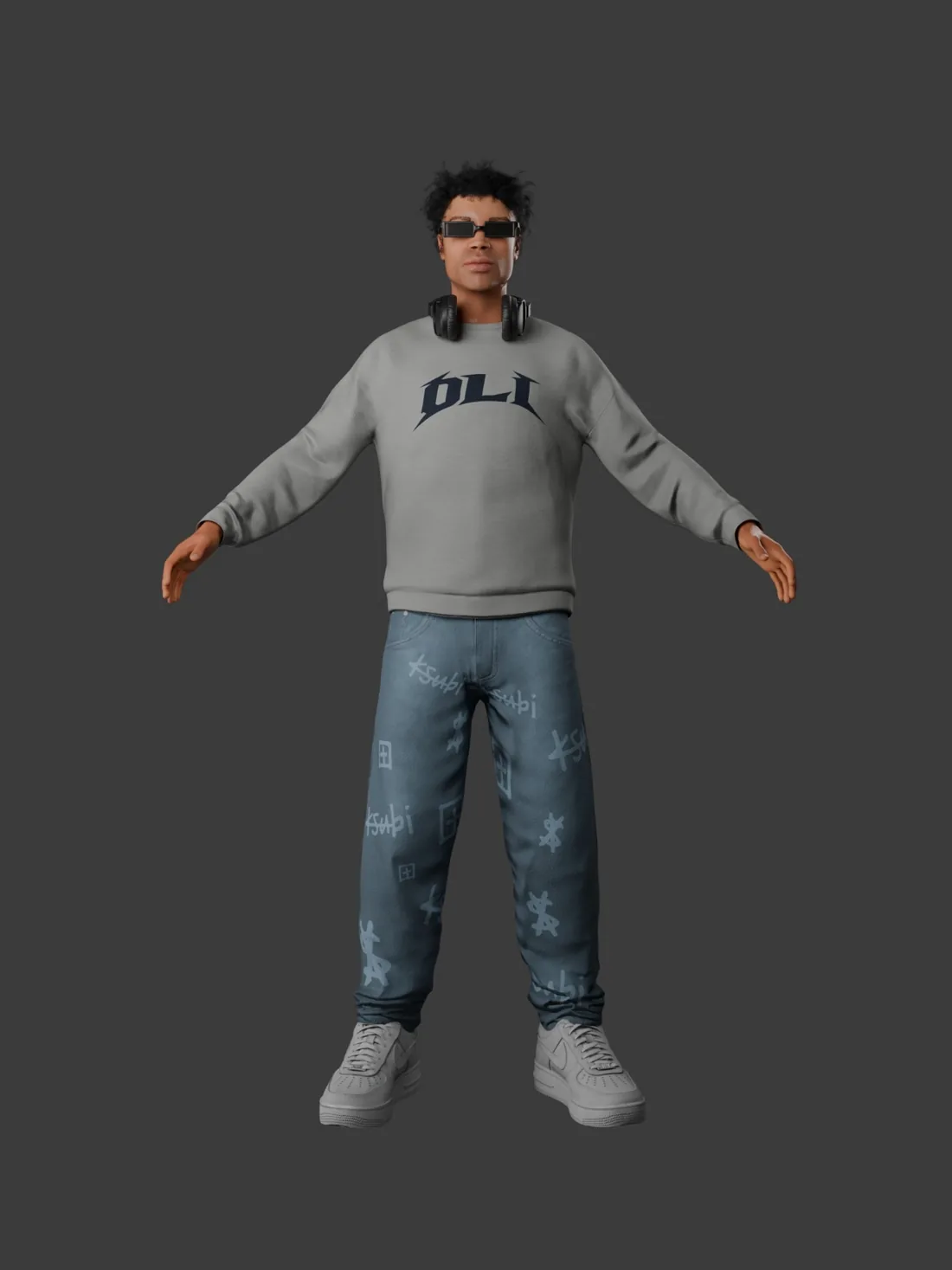 Oli · High poly model · Animations used for stage visuals