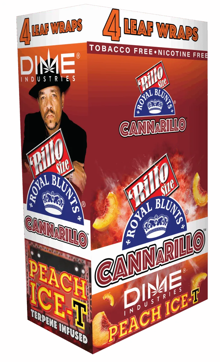 Royal Blunts Cannarillo carton, Peach ICE-T flavor