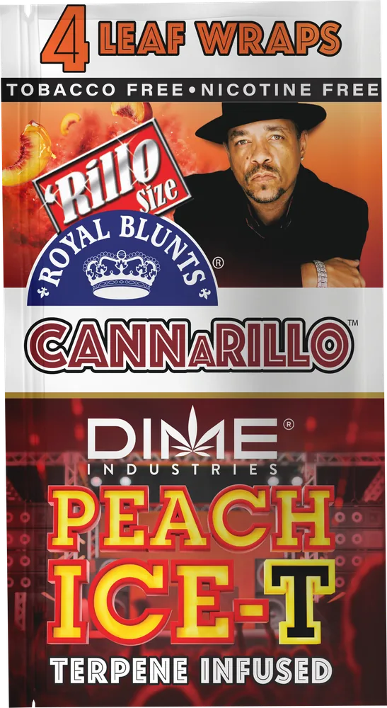 Royal Blunts Cannarillo single pouch, Peach ICE-T flavor